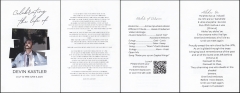 Devin Memorial Pamphlet